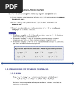 1 NUMEROS COMLEJOS (Suma y Resta)