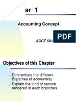 Accounting Concept: ACCT 501