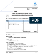 Priced Proposal - Cladding Installation Works