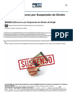 (MODELO) Recurso Por Suspensão Do Direito de Dirigir