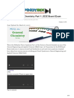 MCQ in General Chemistry Part 1 ECE Board Exam