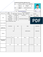 Nitori International Scholarship Application Form: Place of Issue