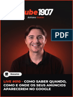 Resumo - Live#010 - Marketing Digital - Adriano Gianini