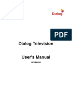 Dialog Television User's Manual: CDVB5110D