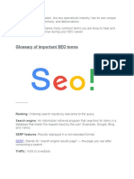 Glossary of Important SEO Terms