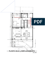 Planta Baja Y Emplazamiento - : Lectura Baño