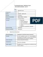 Sec. 3° A 4° Ciclo VII Tutoría Sesión 6 1junio