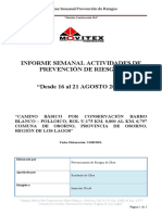 Informe Semanal Prev. de Riesgos