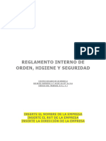 Validado Reglamento Interno de Orden Higiene y Seguridad