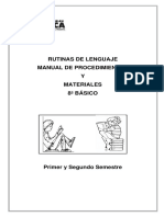 2013 Rutina 1 Lenguaje 8º Prof FOT