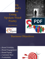 Growing Your Brand Numbers Using Spoken Word Poetry