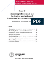 Human Rights Professionals and The Criminal Investigation and Prosecution of Core International Crimes