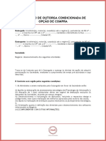 Contrato de Outorga Condicionada de Opção de Compra