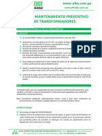 Plan de Mantenimiento Preventivo de Transformadores