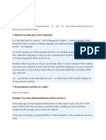 Unit 2: L1 and L2: 1. What Do We Mean by L1 and L2 Learning?