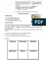 Sequencia Didática Quem Vai Ficar Com o Pêssego? - Adaptado