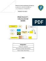 Práctica N°1 Cáculo de Dosis