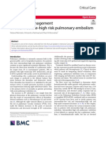 Advanced Management of Intermediate High Risk Pulmonary Embolism