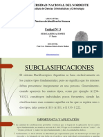 Clase de Subclasificaciones Dactilares - 1° Parte