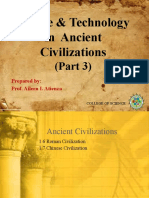 Chapter 1 Science & Technology in Ancient Civilizations (Part 3 of 3)