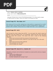 Exercise 2 - ArtAppreciation