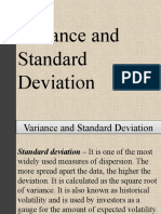 Variance and Standard Deviation