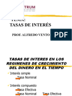 1.3 Tasas de Interes