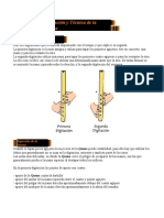 Digitación y Técnica de La Quena