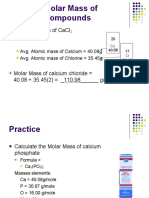 Review: Molar Mass of Compounds