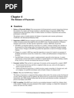 The Balance of Payments: Questions