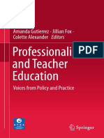 Amanda Gutierrez, Jillian Fox, Colette Alexander - Professionalism and Teacher Education - Voices From Policy and Practice (2019, Springer Singapore)