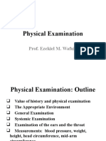 Physical Examination: Prof. Ezekiel M. Wafula