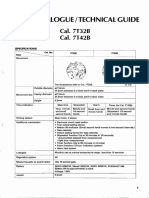 Parts Catalogue/Technical Guide: Cal. 7T32B Cal. 7T42B