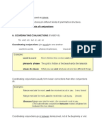 Conjunctions: A. Coordinating Conjunctions (Fanboys)