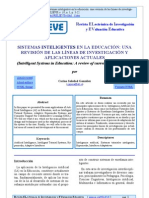 Carina Gonzalez - Sistemas Inteligentes en La Educación - Una Revisión de Las Líneas de Investigación y Aplicaciones Actuales