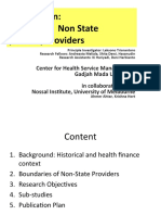 Research On Indonesian Non State (Private) Providers