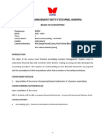 T.A.Pai Management Institute (Tapmi), Manipal: Basics of Accounting