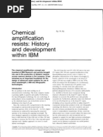 Chemical Amplification Resists - History and Development at IBM - IBM JRD 1997, by H Ito