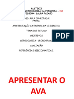 Metodologia Da Pesquisa Aula 1 - Bio-far-fis-Enf 04-10-21 Na