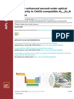 Strongly Enhanced Second-Order Optical Nonlinearity in CMOS-compatible Al SC N Thin Films