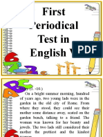 First Periodical Test in English