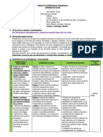 Experiencia de Aprendiza 3° - 4° Grado