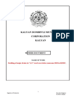 Kalyan Dombivli Municipal Corporation Kalyan: Tender Document