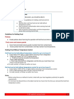 Module 9 The Flow of Food Service