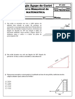 Avaliação Bimestral 9° Agape-3° Bim