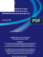 MARD1000 Marketing Principles MARB1000 Marketing Principles MARM4000 Marketing Management