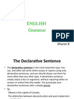 English Grammar: Dharini R