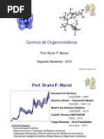 1 - Química de Organometálicos - Intro e Grupo Principal 1