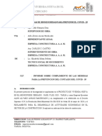 Informe PREVENCION DEL COVID - 19