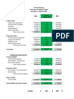 Horizonatal & Vertical Analysis and Ratios